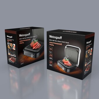  Гриль Weissgauff WCG-360 Nero Glass Chef’s Steak 