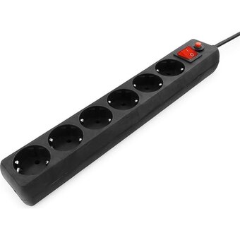  Сетевой фильтр Гарнизон ECL-5-UPS-B-1.8 5р, 10А, 1.8м черный 