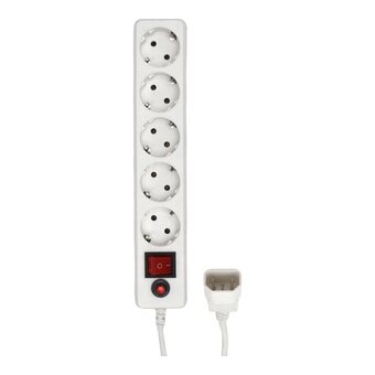  Сетевой фильтр Гарнизон CL-5-UPS-W-1.8 5р, 10А, 1.8м белый 