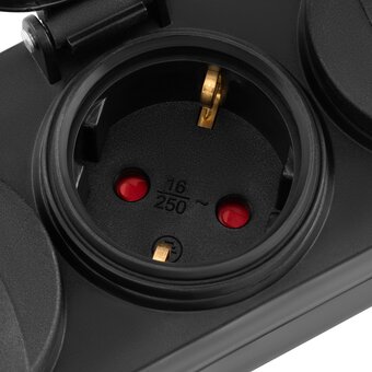  Сетевой фильтр Buro 400MDP-3-B 3м, 4 розетки черный 