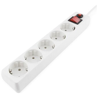 Сетевой фильтр Гарнизон ECL-5-W-1.4 5р, 10А, 1.4м белый 