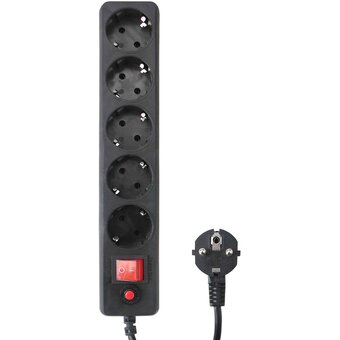  Сетевой фильтр Гарнизон EHLB-3 10А 5м 5 розеток чёрный 