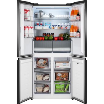  Холодильник Weissgauff WCD 450 Rock Glass NoFrost Inverter 