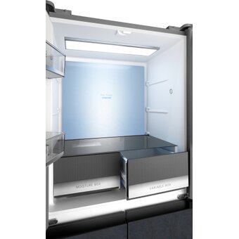  Холодильник Weissgauff WCD 450 Rock Glass NoFrost Inverter 