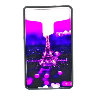  Накладка универсальная имитация стекла для планшета 7 дюймов "Эйфелевая башня", цветной 