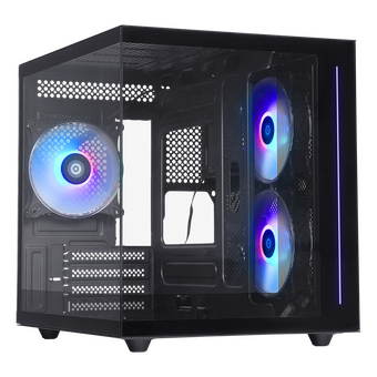  Корпус DEFENDER NovaCube 25103 черный,mATX,3fan,switchM/BSynс 