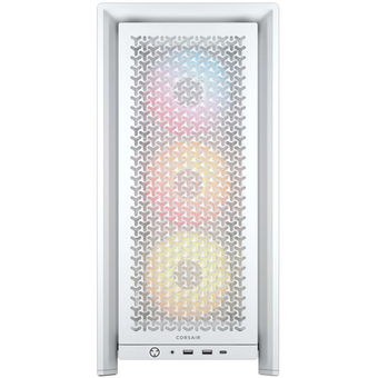  Корпус Corsair Frame 4000D RS ARGB (CC-9011297-WW), без БП Midi-Tower, TG, 3x120mm 2xUSB-A 3.2, 1xUSB Type-C, E-ATX, ATX, mITX White 
