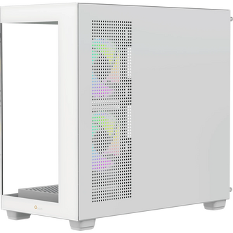  Корпус Ocypus Gamma C52 WH ARGB (Gamma-C52-W-HD300XX-GL) mATX / win / white / 3 ARGB fans / no PSU / Tempered Glass 