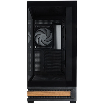  Корпус ZALMAN P40 Namu, ATX, Black, Window, Wooden Element, 2xCombo(2.5” or 3.5”), 1xUSB Type-C, 2xUSB3.0, Side 3x120mm ARGB, Rear 1x120mm ARGB 