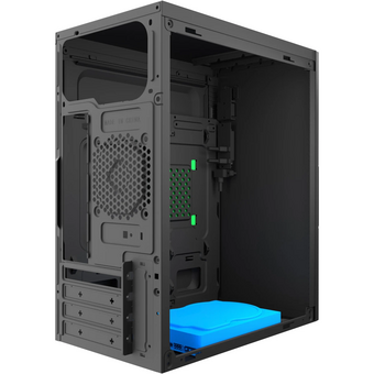  Корпус Foxline Forza FZ-019-SX450 mATX, 450W, 2xUSB2.0, Black, w/o Fan, 8 cm PSU, power cord 