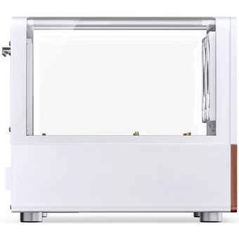  Корпус JONSBO V12 White без БП, боковая панель из закаленного стекла (панорама), mini-ITX, micro-ATX, белый 