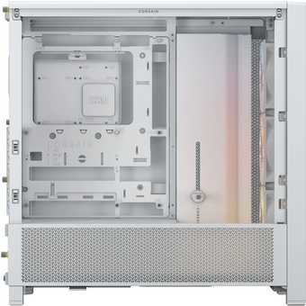  Корпус Corsair Frame 4000D RS ARGB (CC-9011297-WW), без БП Midi-Tower, TG, 3x120mm 2xUSB-A 3.2, 1xUSB Type-C, E-ATX, ATX, mITX White 