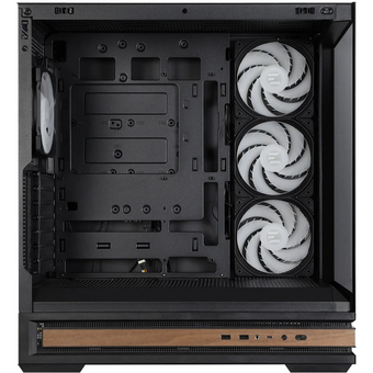  Корпус ZALMAN P40 Namu, ATX, Black, Window, Wooden Element, 2xCombo(2.5” or 3.5”), 1xUSB Type-C, 2xUSB3.0, Side 3x120mm ARGB, Rear 1x120mm ARGB 