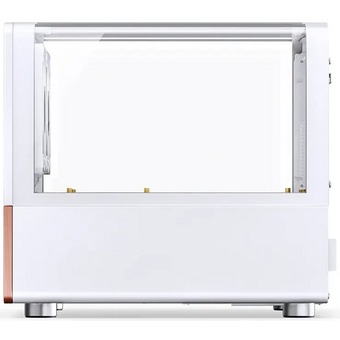  Корпус JONSBO V12 White без БП, боковая панель из закаленного стекла (панорама), mini-ITX, micro-ATX, белый 
