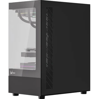  Корпус Formula Crystal Z1CM Plus FR черный без БП mATX 2x120mm 1xUSB3.0 audio bott PSU 