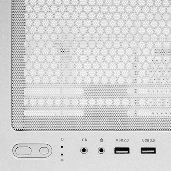  Корпус XASTRA Q600 6ARGB-C10-WH White (Q600-6FM12A-C10-WH) ATX/Aquarium/Screewless/6x120mm ARGB PWM FM fans/Argb+PWM HUB 10port 