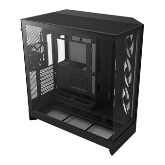  Корпус NZXT H9 Flow RGB (CM-H92FB-R1) без БП (2025), Midi-Tower, TG, 3x140mm + 1x120mm, 2xUSB-A 3.2 1xUSB-C E-ATX, ATX, mITX Black 