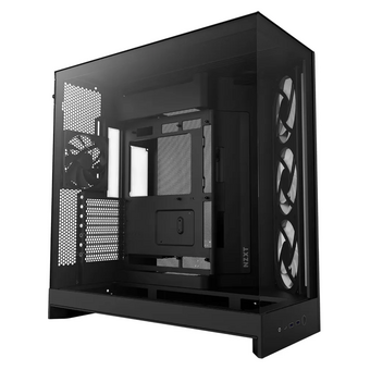  Корпус NZXT H9 Flow RGB (CM-H92FB-R1) без БП (2025), Midi-Tower, TG, 3x140mm + 1x120mm, 2xUSB-A 3.2 1xUSB-C E-ATX, ATX, mITX Black 