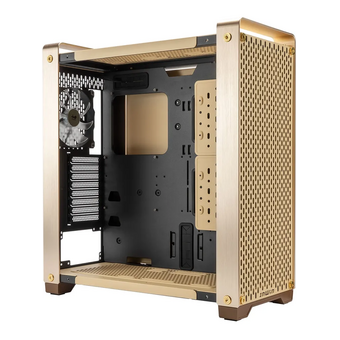  Корпус In-Win Dubili (IW-CS-DUBILIASB-GLD) без БП, Full-Tower, TG, 4x140mm, 2xUSB-A 3.2 + 1xUSB-C E-ATX, ATX, mITX Champagne Gold 