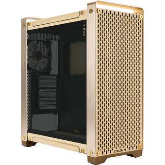  Корпус In-Win Dubili (IW-CS-DUBILIASB-GLD) без БП, Full-Tower, TG, 4x140mm, 2xUSB-A 3.2 + 1xUSB-C E-ATX, ATX, mITX Champagne Gold 