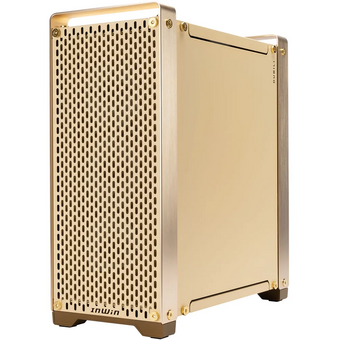  Корпус In-Win Dubili (IW-CS-DUBILIASB-GLD) без БП, Full-Tower, TG, 4x140mm, 2xUSB-A 3.2 + 1xUSB-C E-ATX, ATX, mITX Champagne Gold 