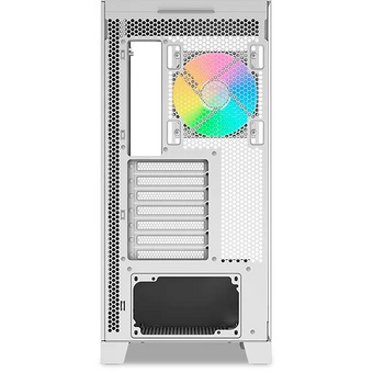  Корпус SAMA V50 White (V50-WHADA4X1-GL) без БП, Midi-Tower, TG, 4x120mm ARGB, 2xUSB 3.0 + 1xUSB 3.1 Type-C, ATX, mITX 