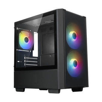  Корпус XASTRA A400M 3FRGB Black (A400M-2FC14F-1FC12F) mATX/Mesh /Screwless TG+Mesh/2x140mm+1x120mm FC FRGB fans 