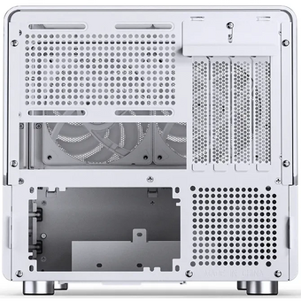  Корпус JONSBO V12 White без БП, боковая панель из закаленного стекла (панорама), mini-ITX, micro-ATX, белый 