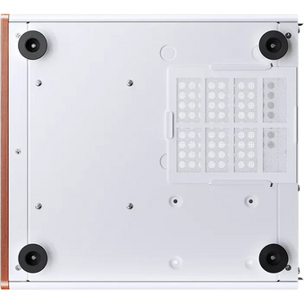  Корпус JONSBO V12 White без БП, боковая панель из закаленного стекла (панорама), mini-ITX, micro-ATX, белый 