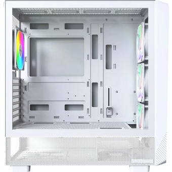  Корпус Montech X5 белый без БП ATX 4x120mm 1xUSB2.0 1xUSB3.0 1xUSB3.1 audio bott PSU 