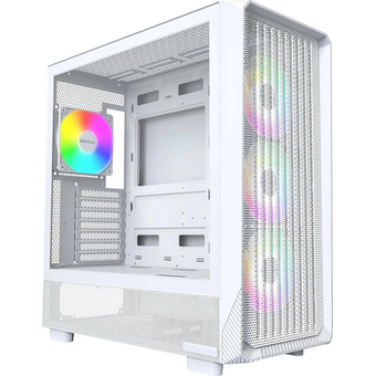  Корпус Montech X5 белый без БП ATX 4x120mm 1xUSB2.0 1xUSB3.0 1xUSB3.1 audio bott PSU 