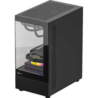  Корпус Formula Crystal Z1CM Plus FR черный без БП mATX 2x120mm 1xUSB3.0 audio bott PSU 
