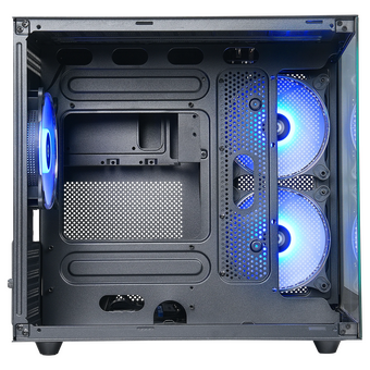  Корпус DEFENDER NovaCube 25103 черный,mATX,3fan,switchM/BSynс 