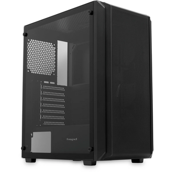  Корпус HSPD M730 (M730-TGBK), без БП, Mesh Mid Tower, Black, TG, 0.4 SPCC, no fans, E-ATX, ATX, mITX, 155/280/175-200mm, 2x2.5", 7xPCI, 1 
