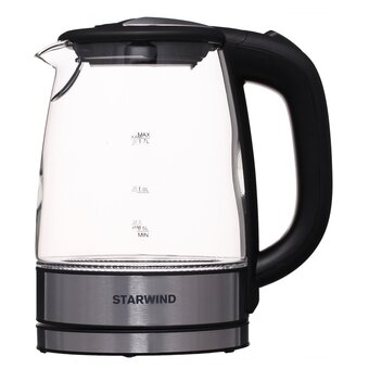  Чайник Starwind SKG5210 черный/серебристый 