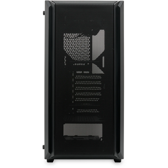  Корпус HSPD M730 (M730-TGBK), без БП, Mesh Mid Tower, Black, TG, 0.4 SPCC, no fans, E-ATX, ATX, mITX, 155/280/175-200mm, 2x2.5", 7xPCI, 1 