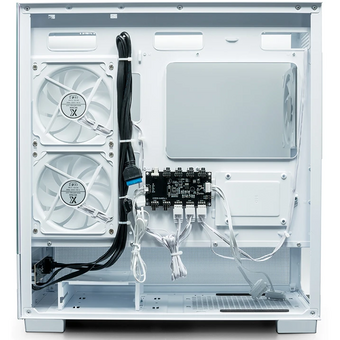  Корпус XASTRA Q500M 6ARGB-C10-UC White (Q500M-6FM12A-C10-UC-WH) mATX/Aquarium/Screewless/ 6x120mm ARGB PWM FM fans/Argb+PWM HUB 10port/ Type-C 