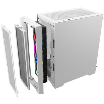  Корпус 1STPLAYER Trilobite T4 MESH ARGB White (T4-WH-4FS7-W) / mATX / 4x120mm ARGB fans 