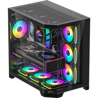  Корпус Formula Crystal Z6 Floe, ATX, без БП, черный 