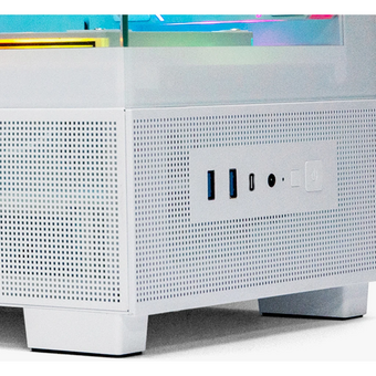  Корпус XASTRA Q500M 6ARGB-C10-UC White (Q500M-6FM12A-C10-UC-WH) mATX/Aquarium/Screewless/ 6x120mm ARGB PWM FM fans/Argb+PWM HUB 10port/ Type-C 