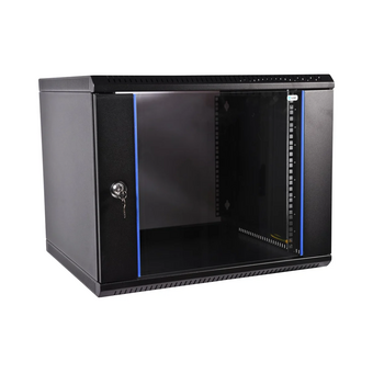  Шкаф коммутационный ЦМО ШРН-Эконом ШРН-Э-12.350-9005 настенный 12U 600x350мм черный 
