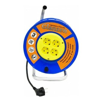  Удлинитель на катушке Glanzen EB-20-019 