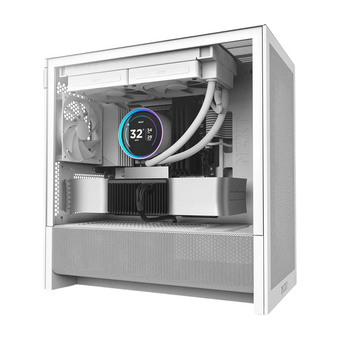  Корпус NZXT H3 Flow (CC-H31FW-01) без БП (2025), Midi-Tower, TG, 1x120mm, 1xUSB-A 3.2 + mATX, mITX White 