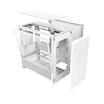  Корпус NZXT H3 Flow (CC-H31FW-01) без БП (2025), Midi-Tower, TG, 1x120mm, 1xUSB-A 3.2 + mATX, mITX White 