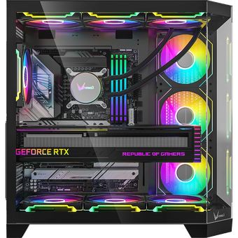  Корпус Formula Crystal Z6 Floe, ATX, без БП, черный 