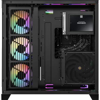  Корпус Formula Crystal Z6 Floe, ATX, без БП, черный 