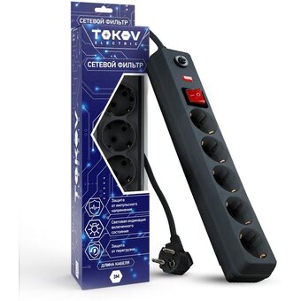  Сетевой фильтр Tokov Electric TKE-C06-SF5-3-ZV 