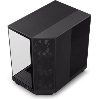  Корпус NZXT H6 Flow (CC-H61FB-01) без БП Midi-Tower, TG, 3x120mm, 2xUSB-A 3.2 + 1xUSB-C ATX, mITX Black 