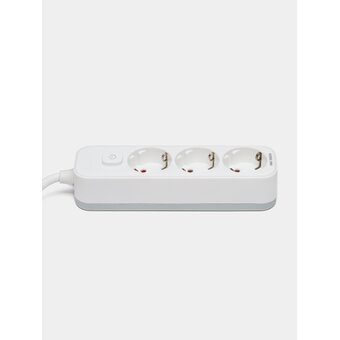  Сетевой фильтр Deli ET432 3м (3 розетки) белый 