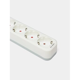  Сетевой фильтр Deli ET434 1.8м (4 розетки) белый 